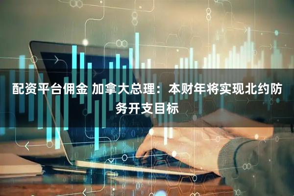 配资平台佣金 加拿大总理：本财年将实现北约防务开支目标