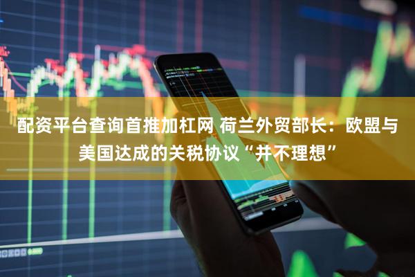 配资平台查询首推加杠网 荷兰外贸部长：欧盟与美国达成的关税协议“并不理想”